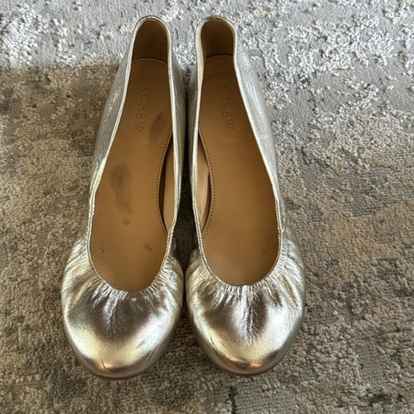 J. Crew Metallic Ballet Flats - Picture 2 of 5
